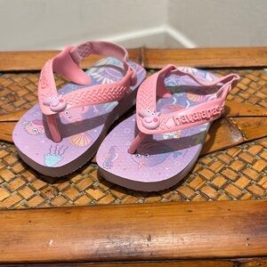 Havaianas Pink Sandals Flip Flops Sturdy Design